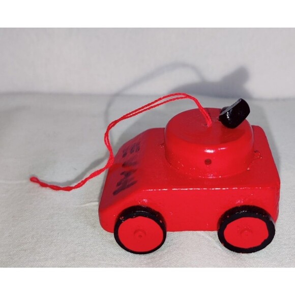 Vintage Christmas Ornament Lot BBQ Grill, Lawn Mower, Garage Sale Sign Pre Owned - Picture 10 of 16